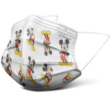 MÁSCARA DESCARTÁVEL MICKEY MOUSE INFANTIL PCT COM 5 UNIDADES