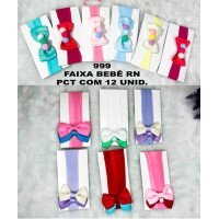 FAIXA BEBE RN POMPOM E FAIXA 2 LACO PCT 12 UN 999